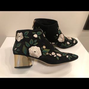 Karl Lagerfeld Paris floral booties 10